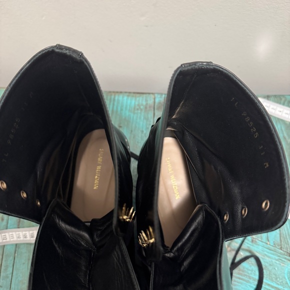 Stuart Weitzman Sondra Pearl Bootie Black Size 11M - Picture 14 of 16